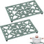 Salvamanteles hierro fundido 10x6pulg set 2 cocina
