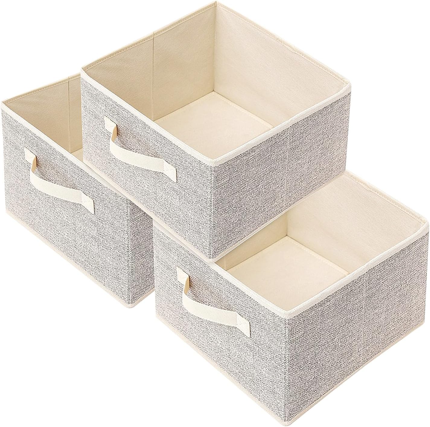 Cestas tejida 11" con asas plegables para juguetes