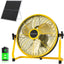 Ventilador solar recargable 12pulg para hogar y exteriores
