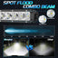 Barra luz LED 10pulg 50W para ATV UTV camioneta impermeable