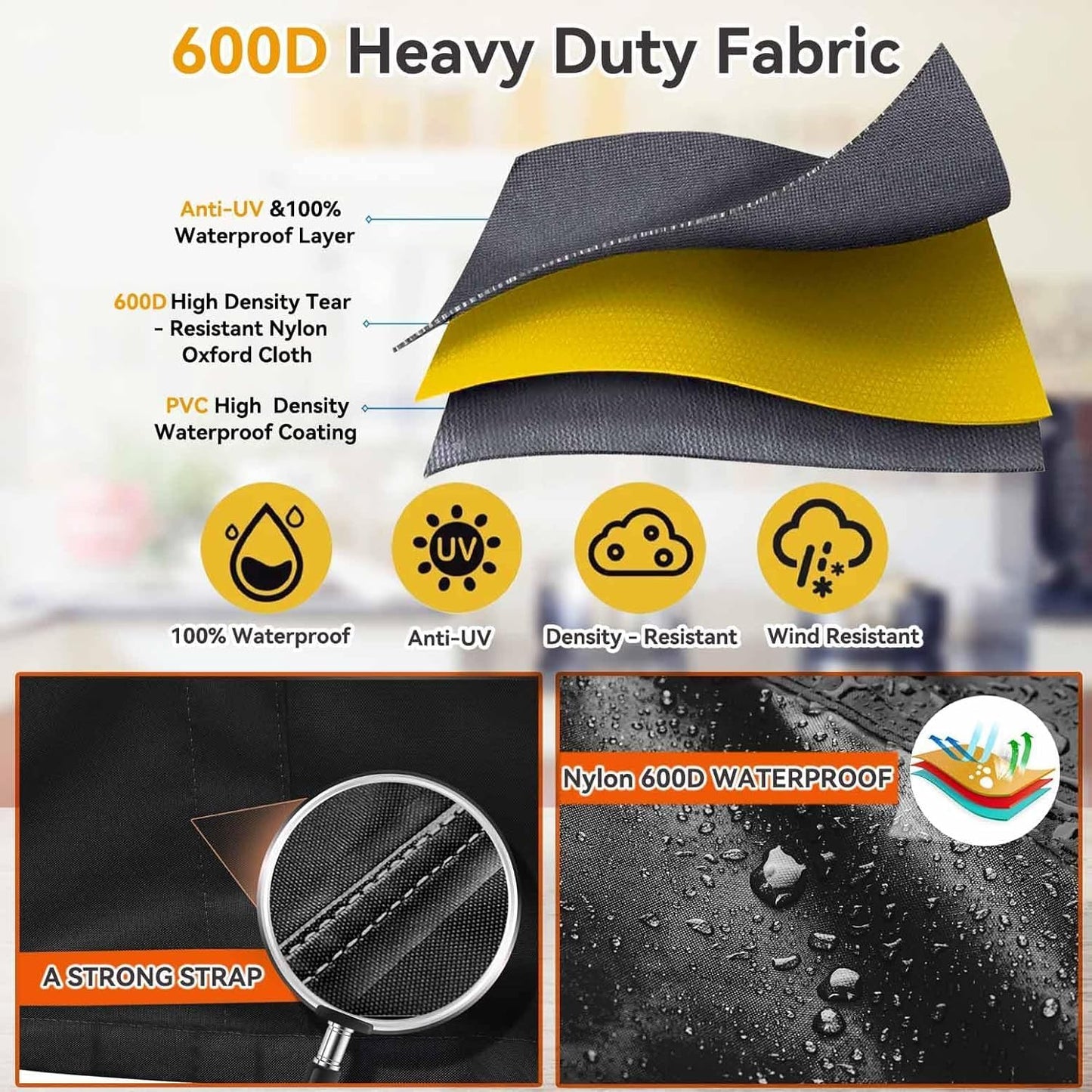 Cubierta freidora aire resistente calor comp Ninja 9qt