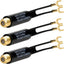 Transformador 75 a 300 ohmios con conector F hembra UHF/VHF/FM