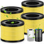4 Filtros Repuesto Purificador Aire Mooka 3 Etapas Olores Caspa