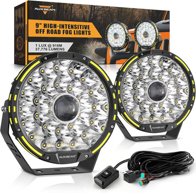 Luces redondas todoterreno 9pulg LED 270W barra luz 37776LM