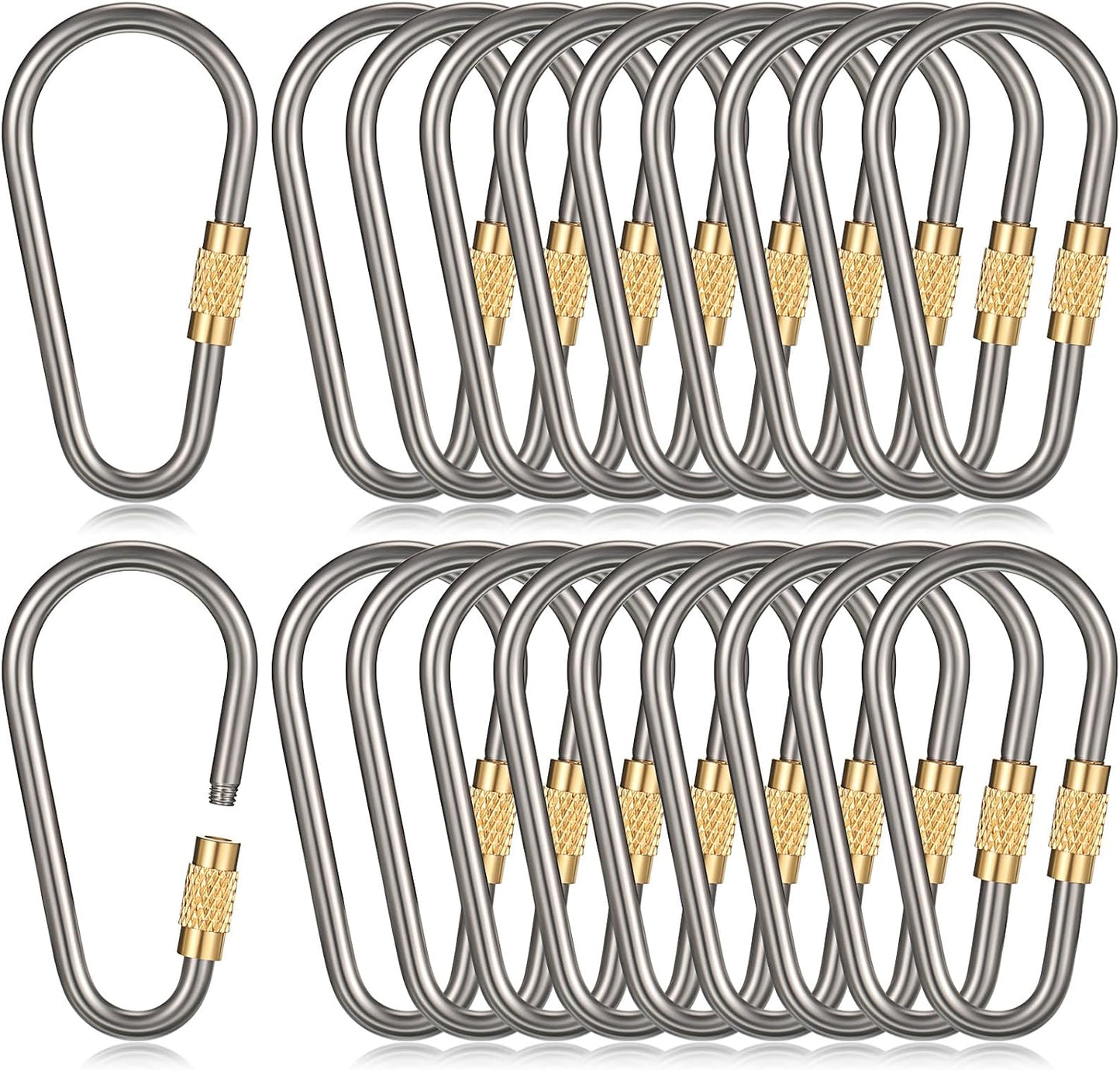 Clips bloqueo anillo D llavero uso interior exterior resistente