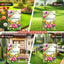 Bandera jardín 12x18pulg doble cara flores decoración exterior