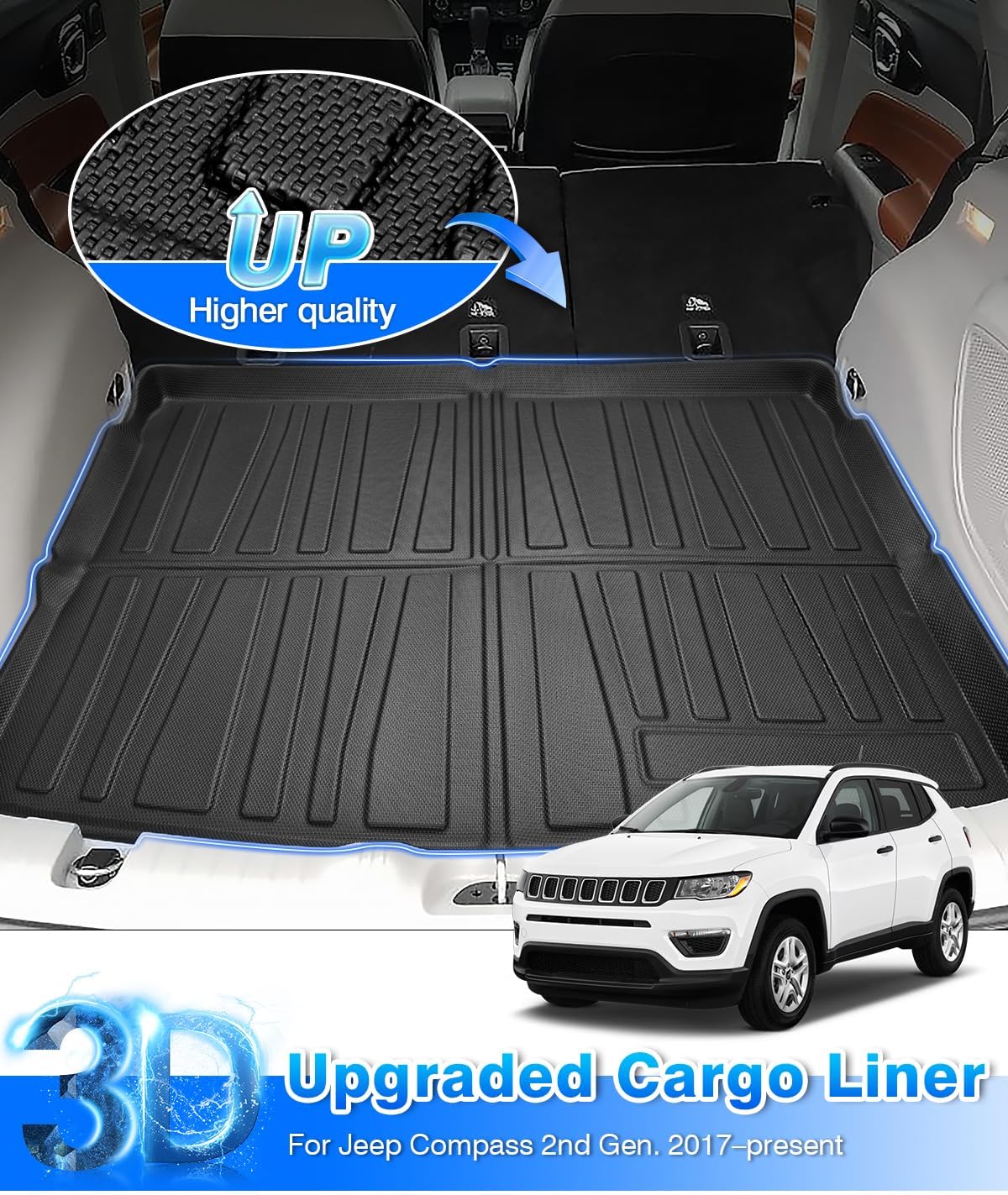 Alfombrilla carga Jeep Compass 2017-25 TPE antiderrap