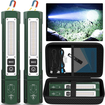 Linterna recargable magnética de bolsillo 8 modos LED potente