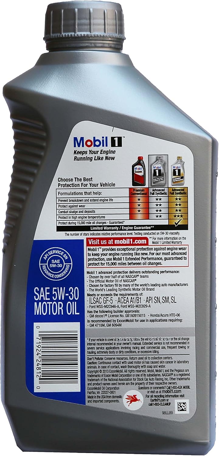 Aceite sintético motor 98HC63 5W-30 1qt