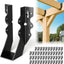 25 Pzas Percha Vigueta Negra 2x6 para Tirantes Suelo Techo