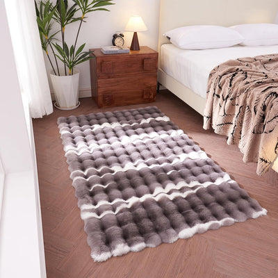 Alfombra sintética piel conejo 3x5ft antideslizante