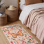 Alfombra baño bohemia floral beige 2x3ft antiderrap