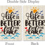 Bandera doble cara decoración exterior 12.5x18pulg