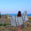 Toalla turca doble capa 100% algodón 37x70pulg color negro