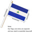 Banderas Nicaragua 5x8" pack 12