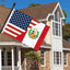 Bandera Perú 2x3ft 60x35pulg 150d doble cara decoración exterior