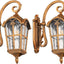 Luces pared exterior doradas aluminio impermeable 17.1