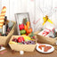 10 Cestas Regalo Kraft 10x12" con 10 Lazo