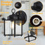Farol pared exterior luz porche negro mate pack 2