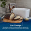 Caja pan con tabla cortar 14.25x9.25" Blanco