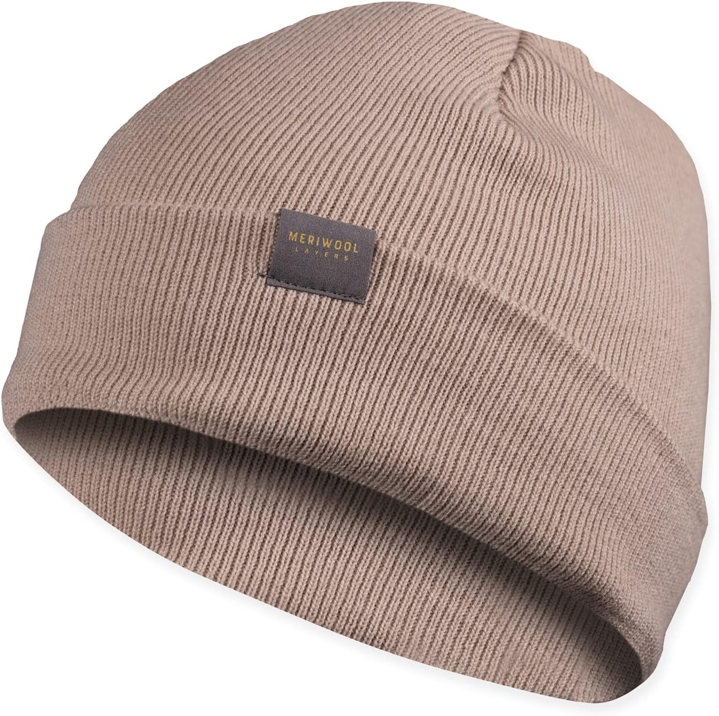 Gorro invierno lana merina punto acanalado unisex