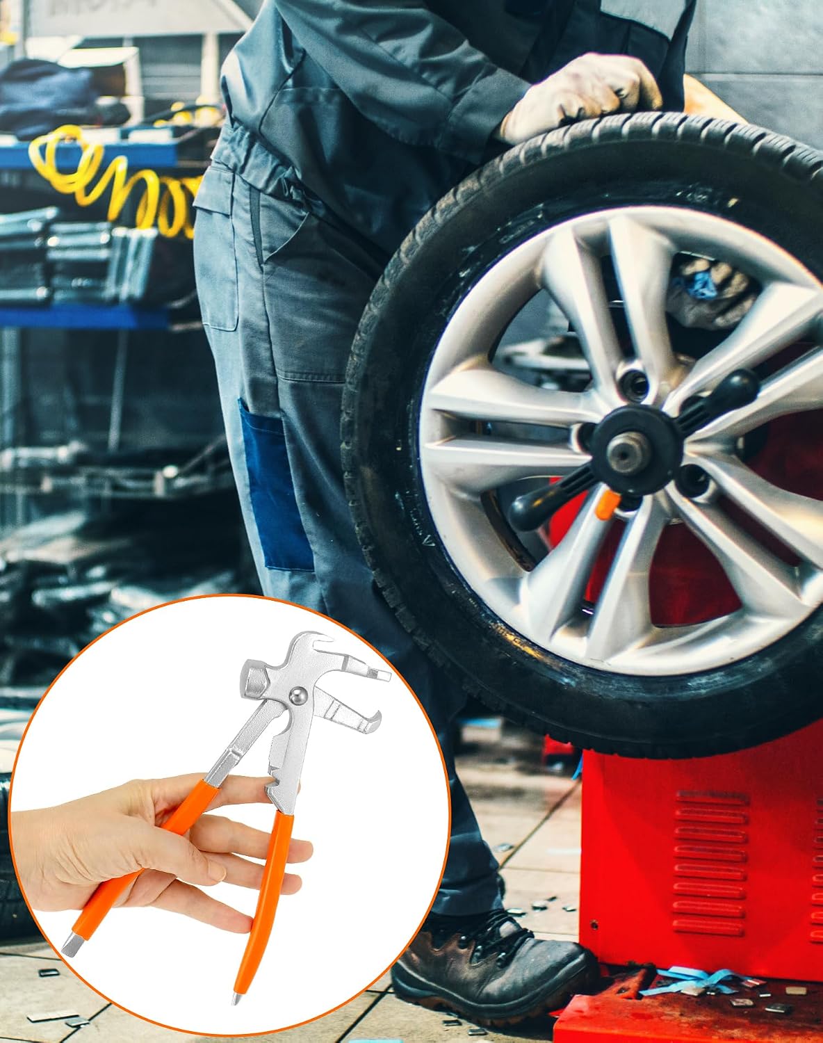 Alicates de equilibrio de rueda con clip