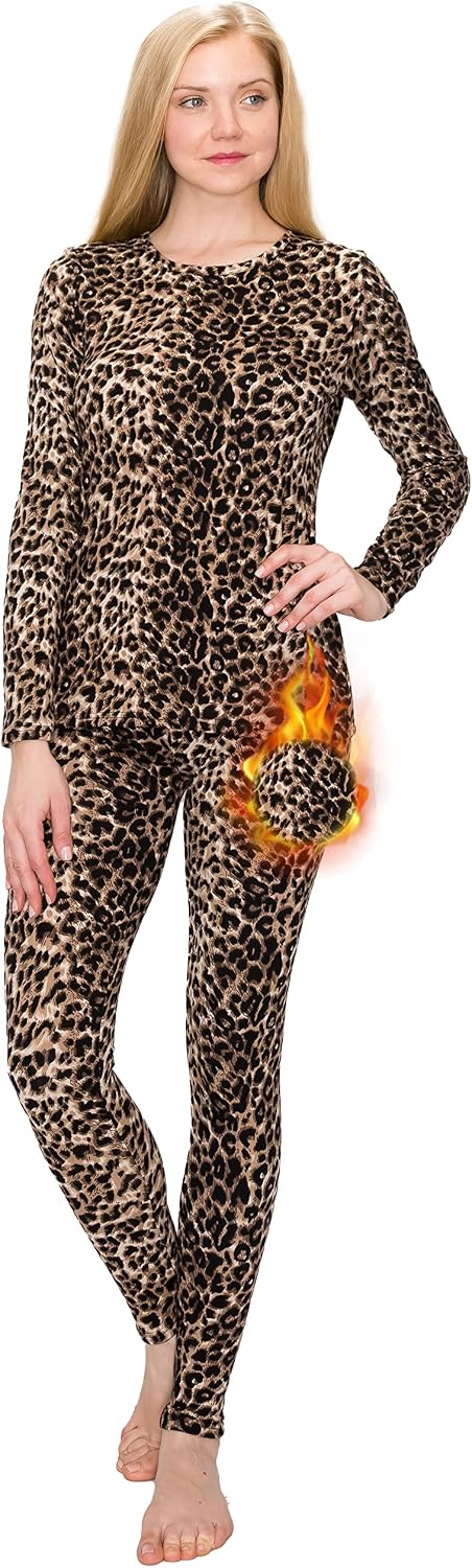 Ropa interior térmica mujer forro polar suave cálido
