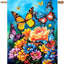 Banderas de jardín doble cara 28x40" flores decorativas