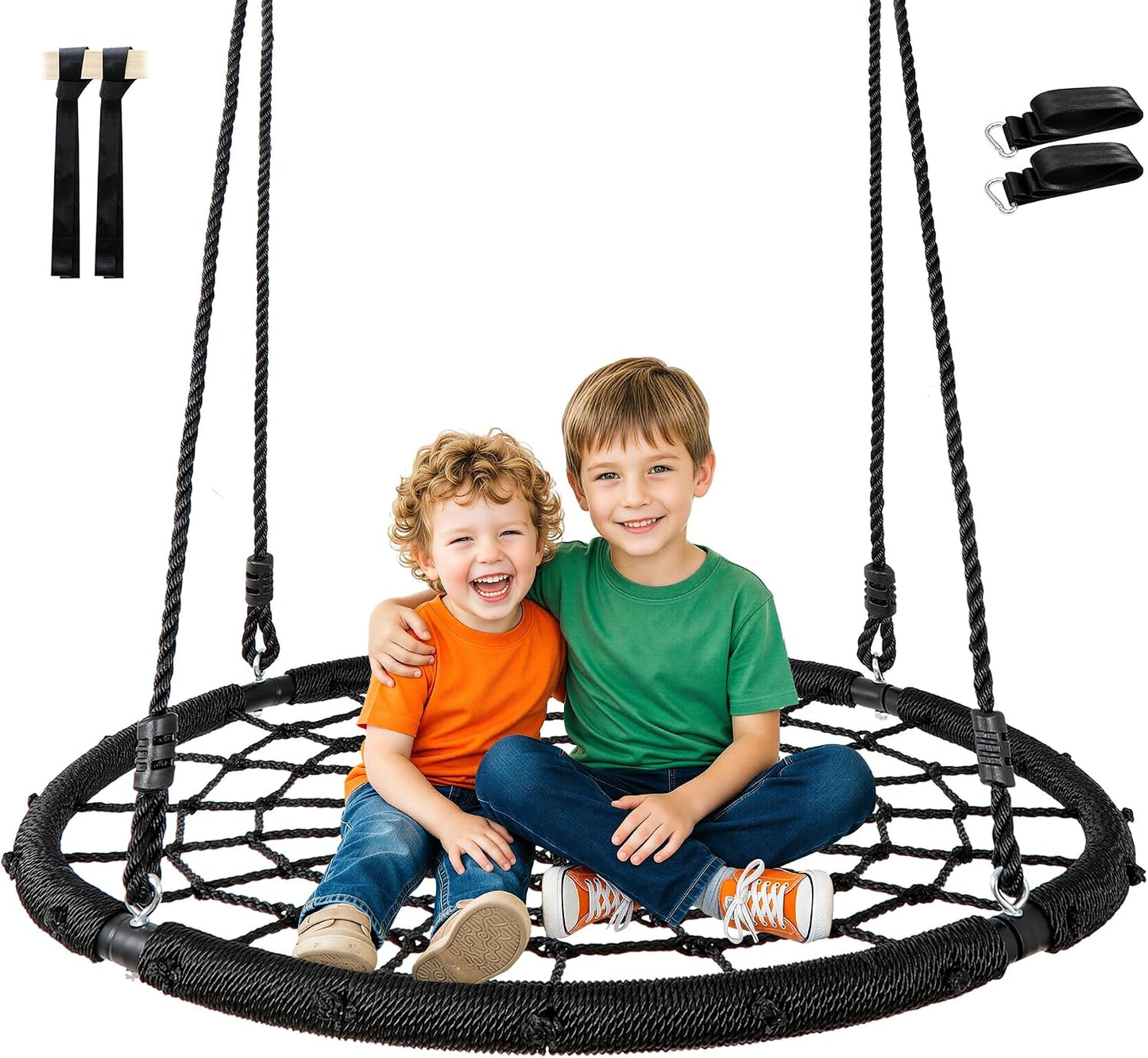 Set Columpio para Niños de Madera con Asiento Ajustable
