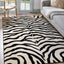 Alfombra rectangular Okapi 3'3"x5'3" color crema/negro