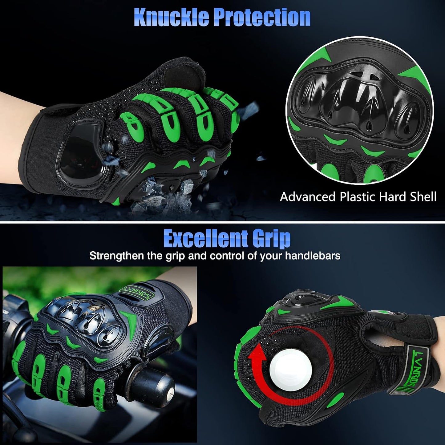 Guantes motocicleta pantalla táctil para hombre mujer ciclismo