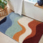 Alfombra baño microfibra antiderrap 24x36 colorida
