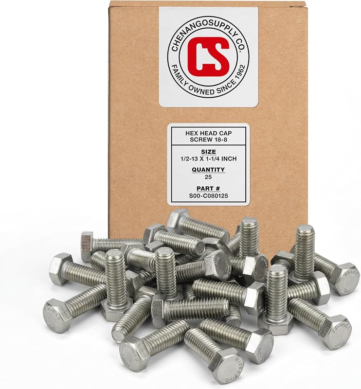 Pernos hexagonales acero inox 1/2-13 x 1-1/4"