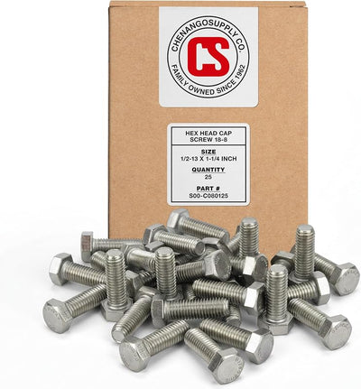Pernos hexagonales acero inox 1/2-13 x 1-1/4"