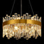 Candelabros cristal dorado 12 luces modernos sala dormitorio