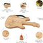 Tabla cortar forma guitarra madera cocina charcutería