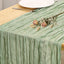 Camino mesa estopilla verde salvia 35x120pulg decoración bohemia