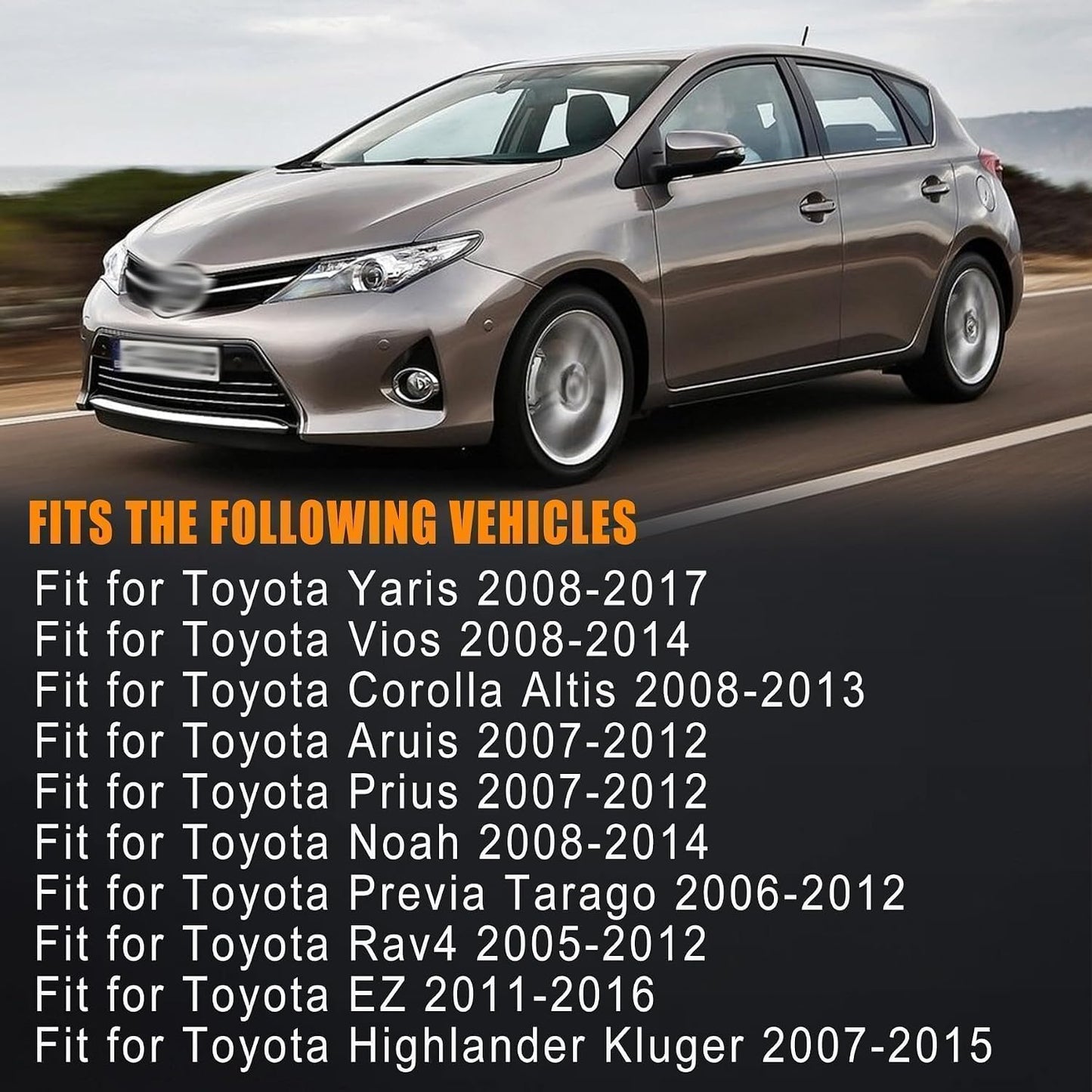 Manija techo interior auto gris comp Toyota Corolla Yaris