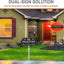 Letrero aluminio No Soliciting 14x7" resistente intemperie