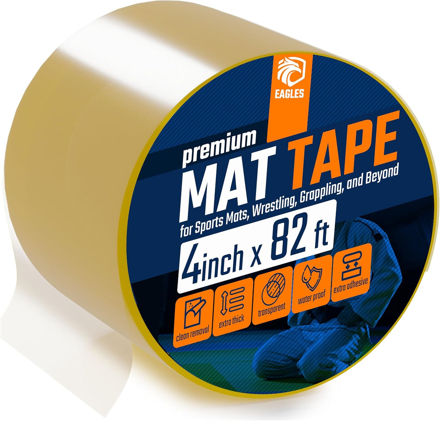 Cinta transparente para colchoneta 3-4pulg set 1-3 cintas grappling