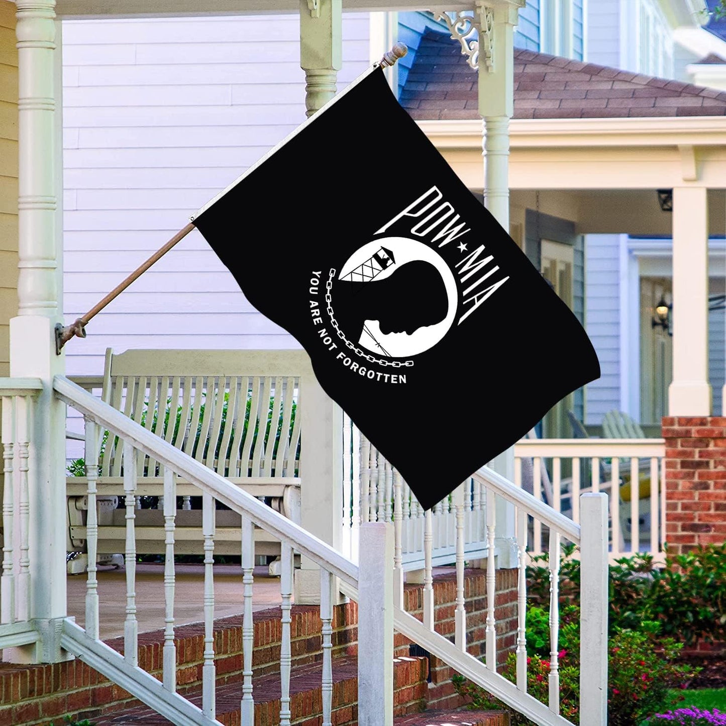 Bandera Mia Pow doble cara 2x3m nailon antidecoloración