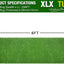 Alfombra césped artificial 2x6ft para interior y exterior