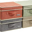 4 Pzas Cajas Tela Plegables con Tapas 31.5x30.5x17cm