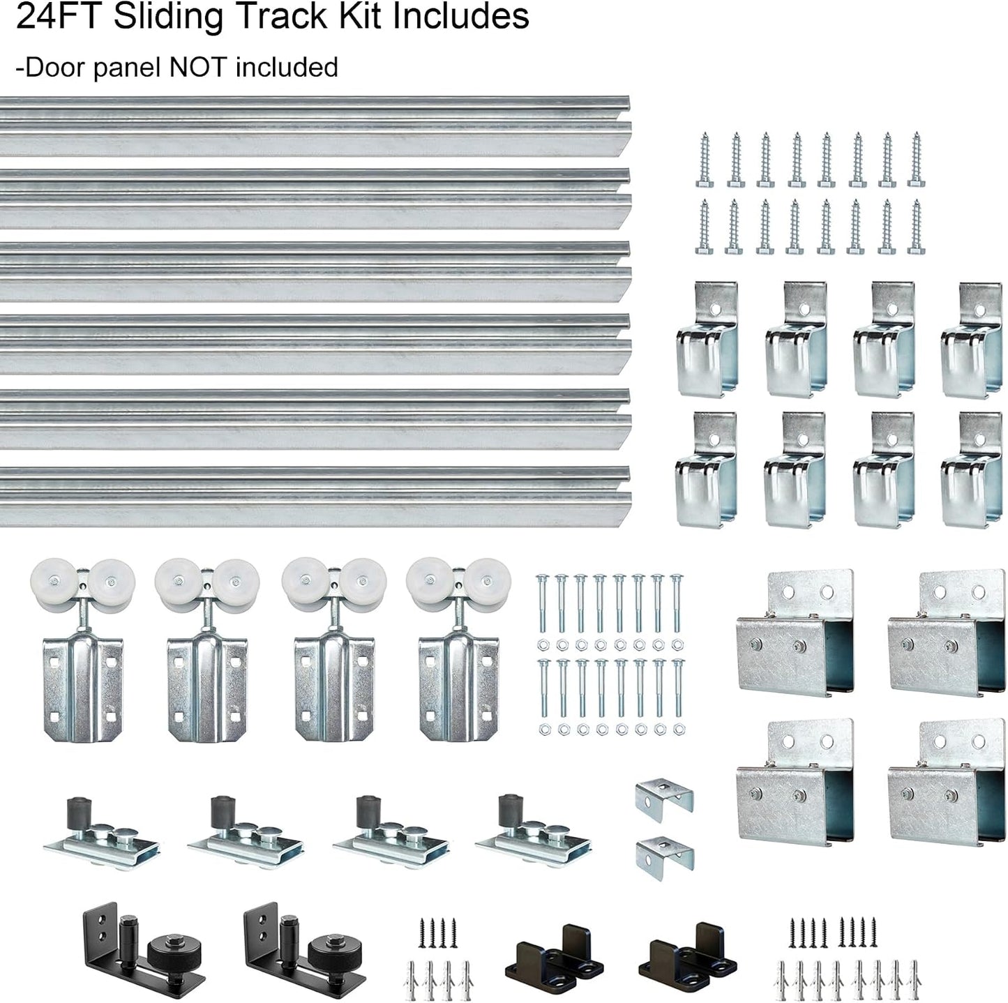 Kit pista caja exterior 24ft puerta corrediza granero
