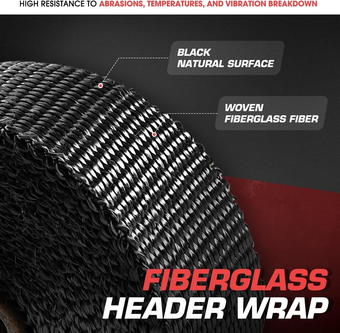 Envoltura térmica fibra vidrio 2" x30pies tubo escape