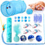 Set 24 Juguetes Interactivos para Gatos Plegable Azul