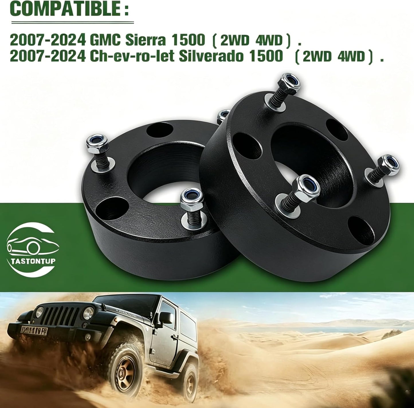 Kit elevación 2" delantero Chevy Silverado/GMC Sierra 1500