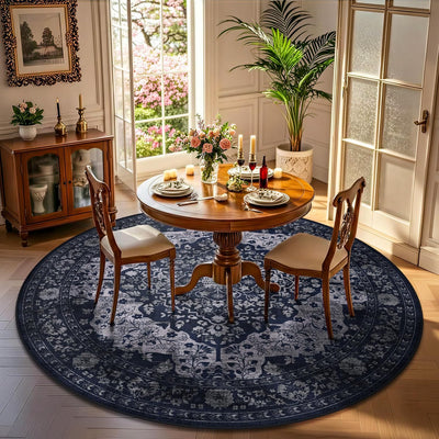 Alfombra redonda bohemia 8ft sala dormitorio suave