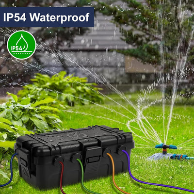 Caja eléctrica exterior 11.6x5.2x4.1pulg IP54 6 entradas