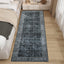 Alfombra pasillo 2x6ft lavable antiderrap gris